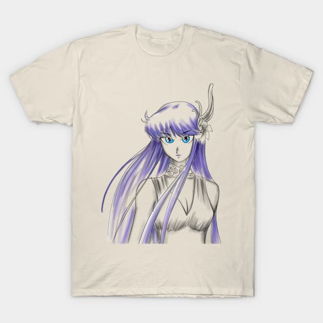 saori the athena saint T-Shirt by jorge_lebeau